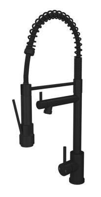  ELLSI GRANDE MATT BLACK MONO SINGLE LEVER KITCHEN SINK MIXER TAP with SWIVEL SPOUT & DIRECTIONAL SPRAY, PDT-000264 *SPECIAL OFFER*