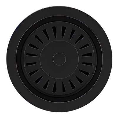 ELLSI MATT BLACK FINISH STAINLESS STEEL 90mm BASKET STRAINER WASTE without OVERFLOW, PDT-000300