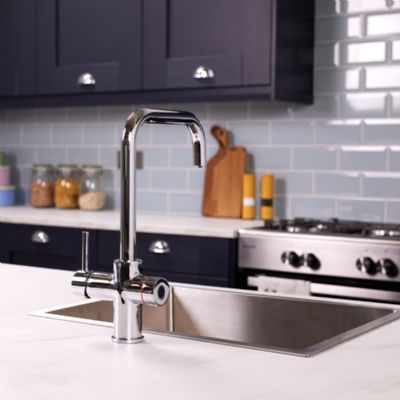 ELLSI IMPROMTA Biometric Controlled Chrome 3-in-1 Instant Hot Water 'D' Shaped Kitchen Tap with Boiler & Filter, PDT-001078-215(BIO)-52 ELLSI IMPROMTA Biometric Controlled Chrome 3-in-1 Instant Hot Water 'D' Shaped Kitchen Tap with Boiler & Filter, PDT-001078-215(BIO)-52
