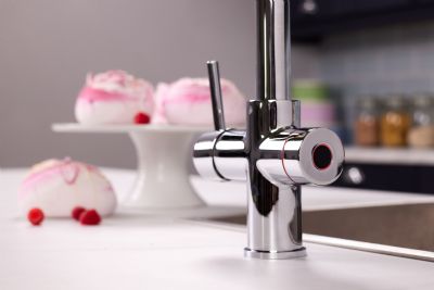 ELLSI IMPROMTA Biometric Controlled Chrome 4-in-1 Instant Hot Water 'D' Shaped Kitchen Tap with Boiler & Filter, PDT-001085-215(BIO)-52 ELLSI IMPROMTA Biometric Controlled Chrome 4-in-1 Instant Hot Water 'D' Shaped Kitchen Tap with Boiler & Filter, PDT-001085-215(BIO)-52