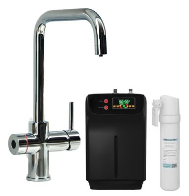 ELLSI IMPROMTA Biometric Controlled Chrome 4-in-1 Instant Hot Water 'D' Shaped Kitchen Tap with Boiler & Filter, PDT-001085-215(BIO)-52 ELLSI IMPROMTA Biometric Controlled Chrome 4-in-1 Instant Hot Water 'D' Shaped Kitchen Tap with Boiler & Filter, PDT-001085-215(BIO)-52