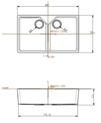 ELLSI COMITE WHITE DOUBLE BELFAST/BUTLER SINK, PDT-000259 ELLSI COMITE WHITE DOUBLE BELFAST/BUTLER SINK, PDT-000259