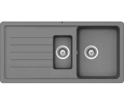 SCHOCK PINEDO D-150 INSET/TOPMOUNT CROMA CRISTALITE GRANITE 1.5 BOWL SINGLE DRAINER SINK, SCH-PIND150UGCR/4343