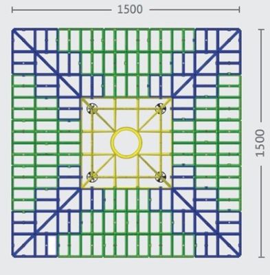 IMPEY AQUA-GRADE SQUARE SYSTEM - NO WALLS - FOUR FALLS 1500mm x 1500mm for TILED & VINYL FLOORS, AG150150/4F IMPEY AQUA-GRADE SQUARE SYSTEM - NO WALLS - FOUR FALLS 1500mm x 1500mm for TILED & VINYL FLOORS, AG150150/4F