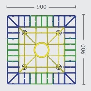 IMPEY AQUA-GRADE SQUARE SYSTEM - NO WALLS - FOUR FALLS 900mm x 900mm for TILED & VINYL FLOORS, AG9090/4F IMPEY AQUA-GRADE SQUARE SYSTEM - NO WALLS - FOUR FALLS 900mm x 900mm for TILED & VINYL FLOORS, AG9090/4F