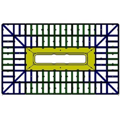 IMPEY AQUA-GRADE 600mm LINEAR DRAIN SYSTEM - NO WALLS - FOUR FALLS 1800mm x 1200mm for TILED FLOORS, AG60L180120/4F