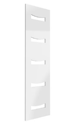 REINA ANCORA WHITE MILD STEEL VERTICAL DESIGNER RADIATOR H1800 x W490, RND-AN418W