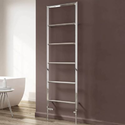 REINA DORA CHROME MILD STEEL DESIGNER TOWEL WARMER H1470mm x W500mm, RND-DRA14750C *SPECIAL OFFER* REINA DORA CHROME MILD STEEL DESIGNER TOWEL WARMER H1470mm x W500mm, RND-DRA14750C *SPECIAL OFFER*