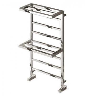 REINA ELVINA 2 CHROME MILD STEEL DESIGNER TOWEL WARMER H1000mm x W500mm, RND-EV510