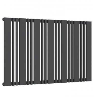 REINA BONERA ANTHRACITE MILD STEEL SINGLE PANEL HORIZONTAL DESIGNER RADIATOR H550mm x W852mm, RND-HB852A *SPECIAL OFFER*