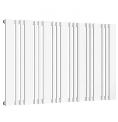 REINA BONERA WHITE MILD STEEL SINGLE PANEL HORIZONTAL DESIGNER RADIATOR H550mm x W852mm, RND-HB852W *SPECIAL OFFER*
