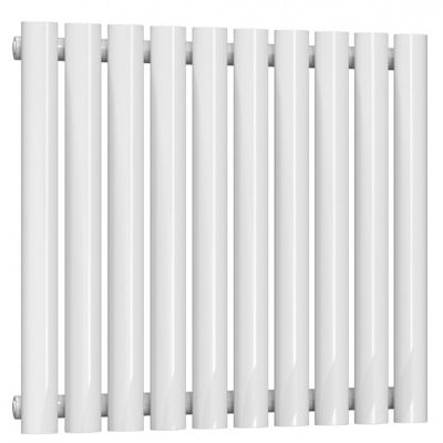 REINA NEVA WHITE SINGLE PANEL HORIZONTAL DESIGNER RADIATOR H550 x W590mm, RND-HNV10