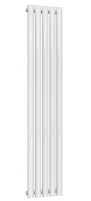 REINA NEVA WHITE SINGLE PANEL VERTICAL DESIGNER RADIATOR H1500mm x W295mm, RND-NV2915W