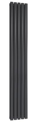REINA NEVA ANTHRACITE DOUBLE PANEL VERTICAL DESIGNER RADIATOR H1800mm x W295mm, RND-NV2918AD