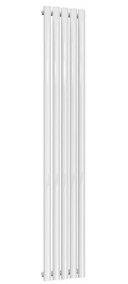 REINA NEVA WHITE SINGLE PANEL VERTICAL DESIGNER RADIATOR H1800mm x W295mm, RND-NV2918W
