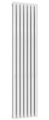 REINA NEVA WHITE DOUBLE PANEL VERTICAL DESIGNER RADIATOR H1800mm x W413mm, RND-NV4118WD