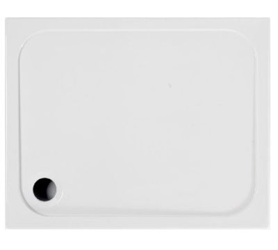 CORAM FLAT TOP WHITE STONE RESIN 1200mm x 900mm x 50mm RECTANGULAR SHOWER TRAY, YA129WHI