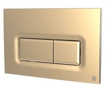 THOMAS DUDLEY REEF SATIN BRASS VANTAGE/MINIFLO DUAL FLUSH 232mm x 152mm x 13mm PUSH PLATE, 375050 *SPECIAL OFFER*