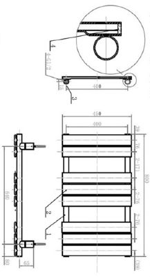 TAILORED QUEENSTOWN CHROME DESIGNER TOWEL WARMER H800mm x W450mm, 2071 (TB) TAILORED QUEENSTOWN CHROME DESIGNER TOWEL WARMER H800mm x W450mm, 2071 (TB)
