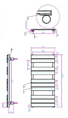 TAILORED QUEENSTOWN ANTHRACITE DESIGNER TOWEL WARMER H1000mm x W450mm, 2090 (TB) TAILORED QUEENSTOWN ANTHRACITE DESIGNER TOWEL WARMER H1000mm x W450mm, 2090 (TB)