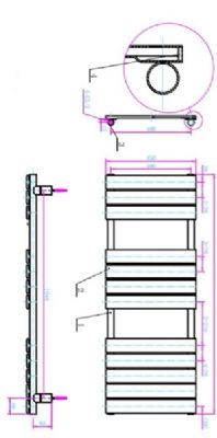 TAILORED QUEENSTOWN ANTHRACITE DESIGNER TOWEL WARMER H1200mm x W450mm, 2091 (TB) TAILORED QUEENSTOWN ANTHRACITE DESIGNER TOWEL WARMER H1200mm x W450mm, 2091 (TB)