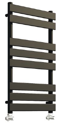 TAILORED QUEENSTOWN MATT BLACK DESIGNER TOWEL WARMER H800mm x W450mm, 2132 (TB)