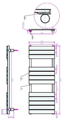 TAILORED QUEENSTOWN GUNMETAL DESIGNER TOWEL WARMER H1200mm x W450mm, 2146 (TB) TAILORED QUEENSTOWN GUNMETAL DESIGNER TOWEL WARMER H1200mm x W450mm, 2146 (TB)