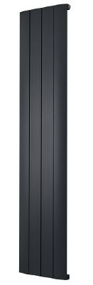 TAILORED TAUPO BLACK ALUMINIUM DESIGNER RADIATOR H1800mm x W375mm, 2148 (TB)