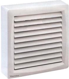 VECTAIRE 'A' MODULAR WHITE AUTOMATIC, CORD or REMOTE 15cm BATHROOM/KITCHEN AXIAL EXTRACTOR FAN, A15/6CA