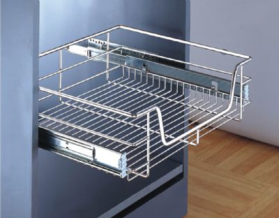 HAFELE 400mm CHROME LINEAR WIRE PULL OUT STORAGE BASKET with FRONT FIX OPTION, 805.92.208 HAFELE 400mm CHROME LINEAR WIRE PULL OUT STORAGE BASKET with FRONT FIX OPTION, 805.92.208