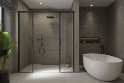 IMPEY AQUA-DEC LINEAR 1 WETROOM FLOOR FORMER 1200mm x 1200mm for TILED FLOORS, AD1L1212 IMPEY AQUA-DEC LINEAR 1 WETROOM FLOOR FORMER 1200mm x 1200mm for TILED FLOORS, AD1L1212