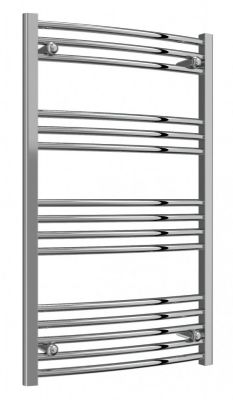 REINA CAPO CHROME CURVED LADDER TOWEL WARMER H1000mm x W600mm, CPO1060CC