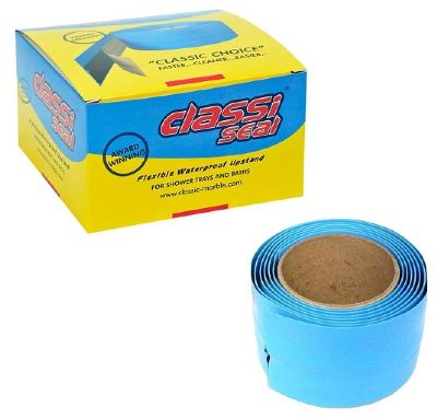 CLASSI SEAL 2.0m ROLL SELF ADHESIVE WATERPROOF SHOWER TRAY/BATH UPSTAND TAPE, CS02.0 (P2G)