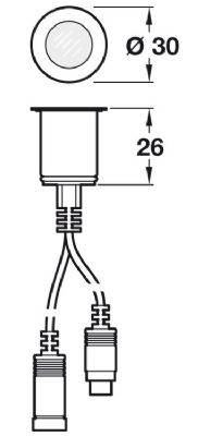 HAFELE STAINLESS STEEL WHITE LED IP67/12v PLINTH LIGHTS (5 x light set), 833.00.483 HAFELE STAINLESS STEEL WHITE LED IP67/12v PLINTH LIGHTS (5 x light set), 833.00.483