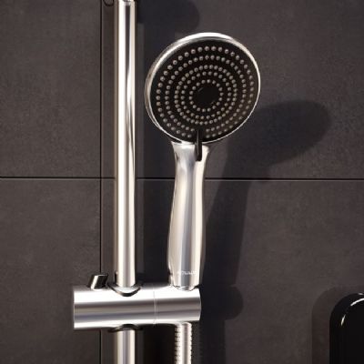 AQUALISA E2 GLOSS BLACK & STAINLESS STEEL 9.5KW ELECTRIC SHOWER with 3 MODE HANDSET, E2B95 AQUALISA E2 GLOSS BLACK & STAINLESS STEEL 9.5KW ELECTRIC SHOWER with 3 MODE HANDSET, E2B95