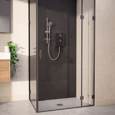 AQUALISA E2 GREY & STAINLESS STEEL 9.5KW ELECTRIC SHOWER with 3 MODE HANDSET, E2G95 AQUALISA E2 GREY & STAINLESS STEEL 9.5KW ELECTRIC SHOWER with 3 MODE HANDSET, E2G95