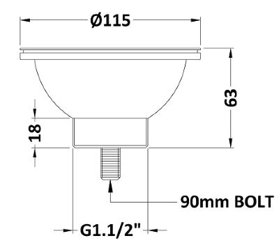 NUIE BRUSHED NICKEL FINISH BRASS 90mm BASKET STRAINER WASTE without OVERFLOW, FW613 NUIE BRUSHED NICKEL FINISH BRASS 90mm BASKET STRAINER WASTE without OVERFLOW, FW613