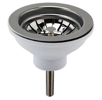 NUIE BRUSHED GUN METAL FINISH 90mm BASKET STRAINER WASTE without OVERFLOW, FW713 *SPECIAL OFFER*