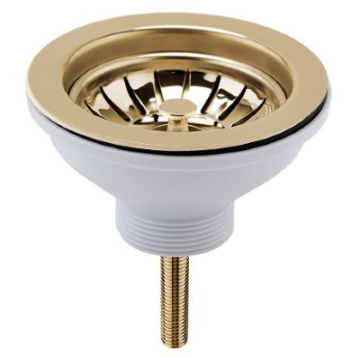 images/NUIE BRUSHED BRASS FINISH 90mm BASKET STRAINER WASTE without OVERFLOW, FW813 (P2G)