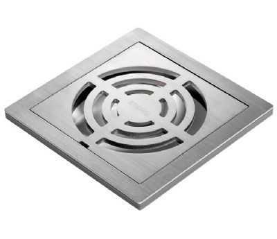 IMPEY AQUA-DEC EASY FIT 'GRID' BRUSHED STAINLESS STEEL TILED FLOOR GULLY with VERTICAL OUTLET, QUAD03BSS/V IMPEY AQUA-DEC EASY FIT 'GRID' BRUSHED STAINLESS STEEL TILED FLOOR GULLY with VERTICAL OUTLET, QUAD03BSS/V