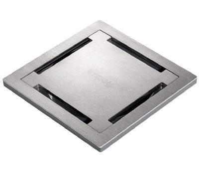 IMPEY AQUA-DEC EASY FIT 'STAMP' BRUSHED STAINLESS STEEL GRATE (GRATE ONLY), CCK392