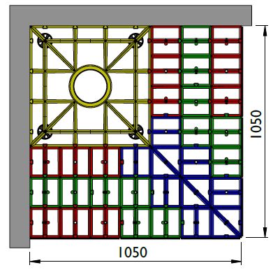 IMPEY AQUA-GRADE SQUARE SYSTEM - TWO WALLS - TWO FALLS 1050mm x 1050mm for TILED & VINYL FLOORS, AG105105/2F IMPEY AQUA-GRADE SQUARE SYSTEM - TWO WALLS - TWO FALLS 1050mm x 1050mm for TILED & VINYL FLOORS, AG105105/2F