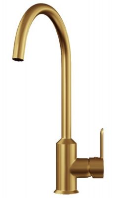 ELLSI ENTICE BRUSHED GOLD MONO SINGLE LEVER SIDE ACTION KITCHEN SINK MIXER TAP with SWIVEL SPOUT, PDT-000021 *SPECIAL OFFER* (EL)