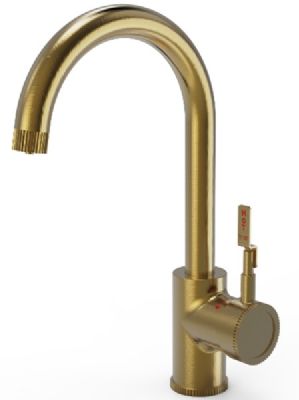 ELLSI FIRM/INDUSTRIAL BRUSHED GOLD FINISH 3 IN 1 INSTANT HOT WATER KITCHEN TAP with BOILER & FILTER, PDT-000241-215-52 (EL) *SPECIAL OFFER*