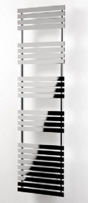 ULTRAHEAT POPLAR CHROME BATHROOM H1742mm x W500mm CONTEMPORARY FLAT PANELED TOWEL WARMER, 5PO17C