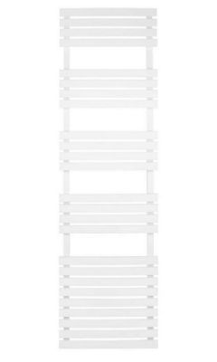 ULTRAHEAT POPLAR WHITE BATHROOM H1742mm x W500mm CONTEMPORARY FLAT PANELED TOWEL WARMER, 5PO17W