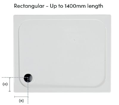 CORAM FLAT TOP WHITE STONE RESIN 1200mm x 800mm x 50mm RECTANGULAR SHOWER TRAY, YA128WHI CORAM FLAT TOP WHITE STONE RESIN 1200mm x 800mm x 50mm RECTANGULAR SHOWER TRAY, YA128WHI