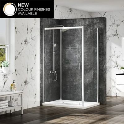 Merlyn MBOX Chrome 1700 Sliding Door (Optional Side/Inline Panel), MBS1700 Merlyn MBOX Chrome 1700 Sliding Door (Optional Side/Inline Panel), MBS1700