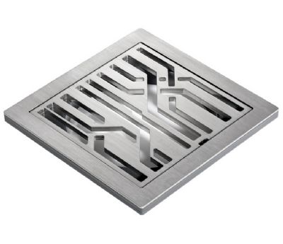 IMPEY AQUA-DEC EASY FIT 'FIBRE' BRUSHED STAINLESS STEEL GRATE (GRATE ONLY), CCK421