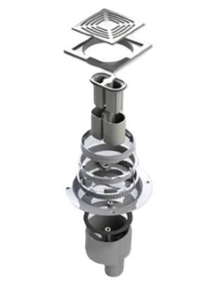 IMPEY AQUA-DEC EASY FIT 'SLOT' BRUSHED STAINLESS STEEL TILED FLOOR GULLY with VERTICAL OUTLET, QUAD01BSS/V (replaces UTT01/V) IMPEY AQUA-DEC EASY FIT 'SLOT' BRUSHED STAINLESS STEEL TILED FLOOR GULLY with VERTICAL OUTLET, QUAD01BSS/V (replaces UTT01/V)